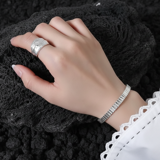 Textured Adjustable Bracelet- TK Jewelry