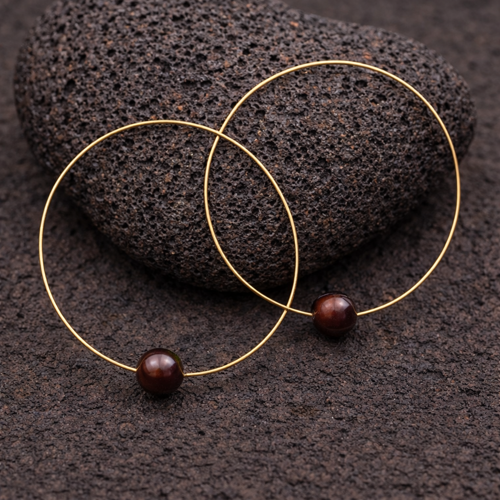 Gold Hula Hoop Earrings - Leighton Lam