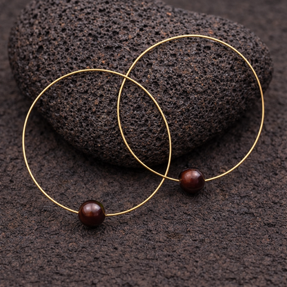 Gold Hula Hoop Earrings - Leighton Lam