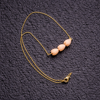Peach Pikake Necklace - Salty but Sweet