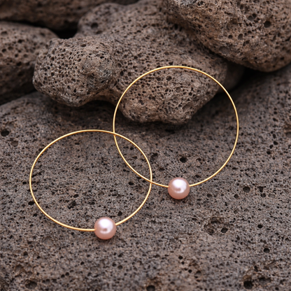 Gold Hula Hoop Earrings - Leighton Lam