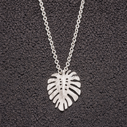 Small Monstera Necklace - Catherine Weitzman