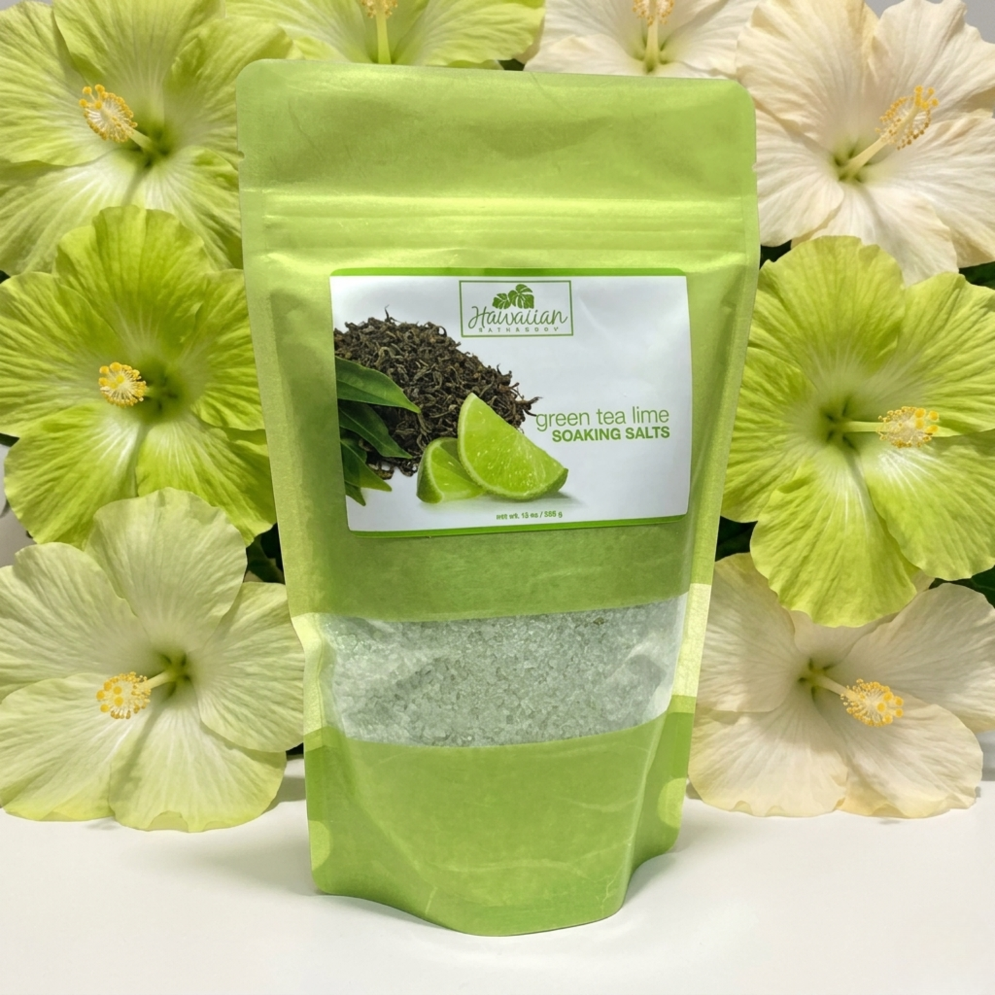 Green Tea Lime Soaking Salts