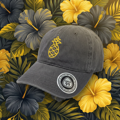 Hawaii Pineapple Baseball Dad Cap - Route 99