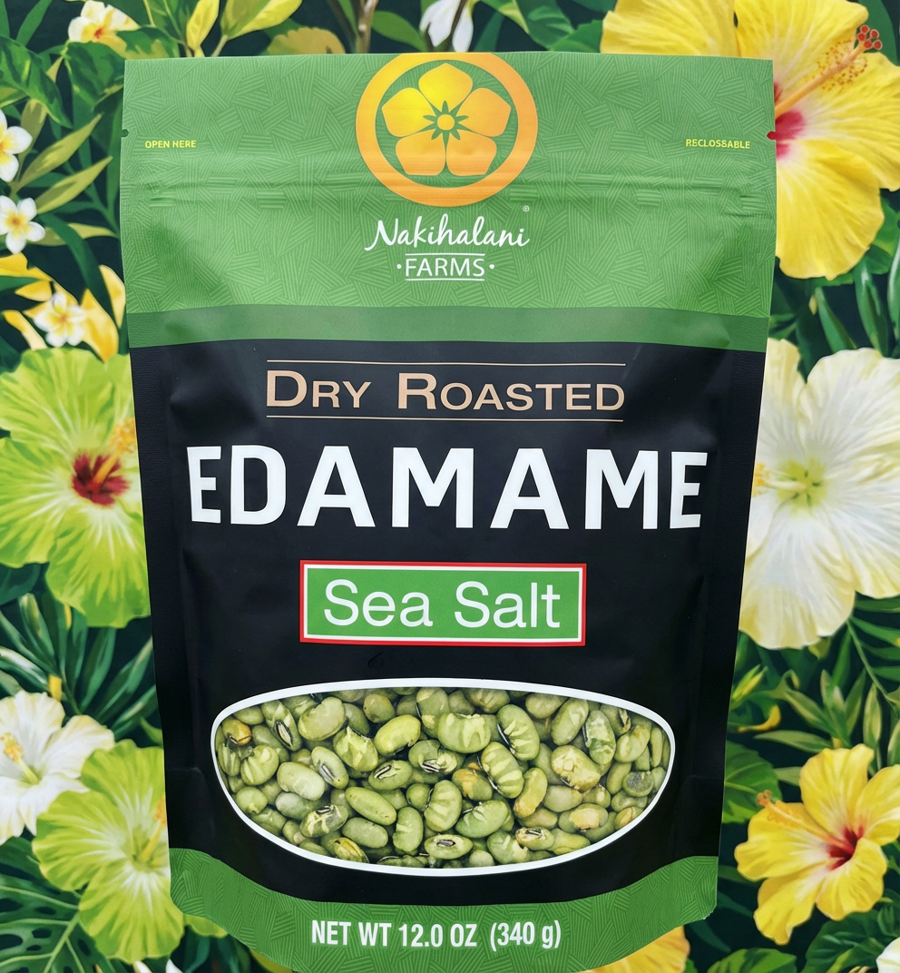 Dry Roasted Edamame- Nakihalani Farms - The Lilikoi Patch