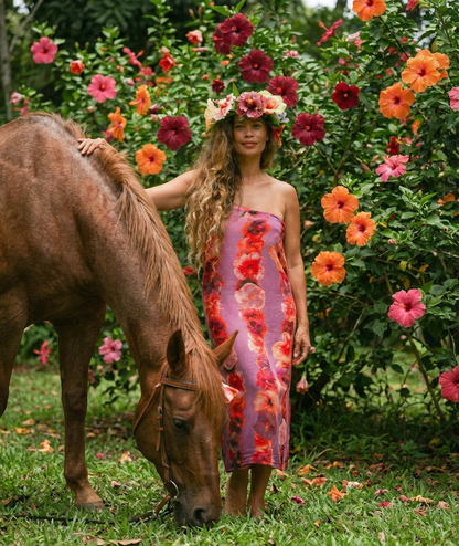 Lei Lady Pareo Sarong with Ocean Dreamer - Tag Aloha
