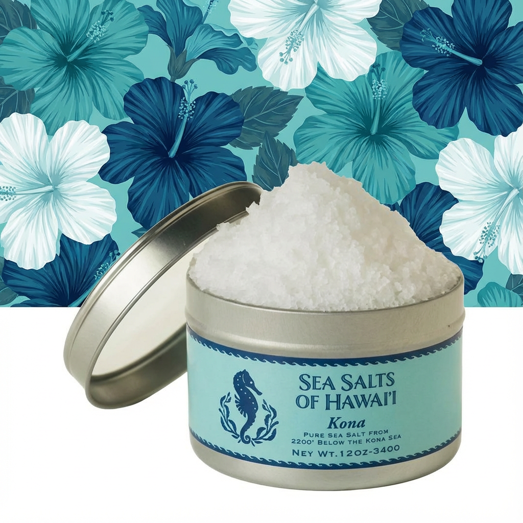 Hawaiian Sea Salts 4.5 ounce tin - Sea Salts of Hawaii Salt