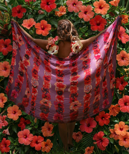 Lei Lady Pareo Sarong with Ocean Dreamer - Tag Aloha