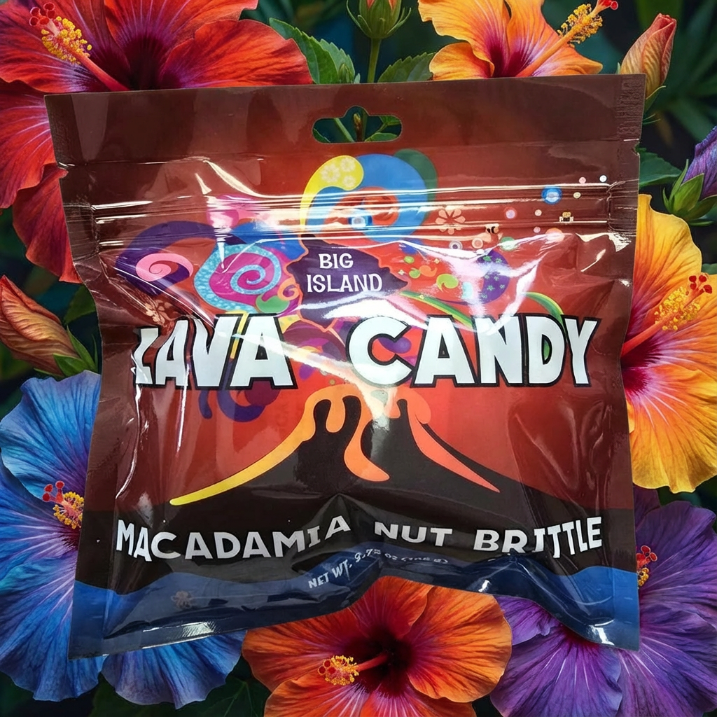 Lava Candy- Macadamia Nut Brittle