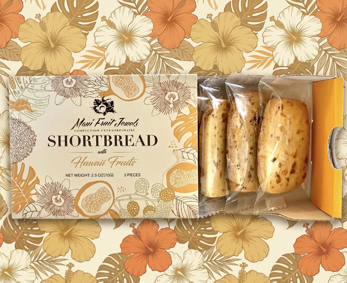 Maui Fruit Jewels Shortbread