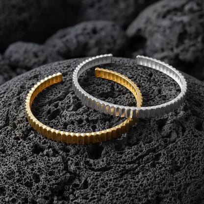 Textured Adjustable Bracelet- TK Jewelry