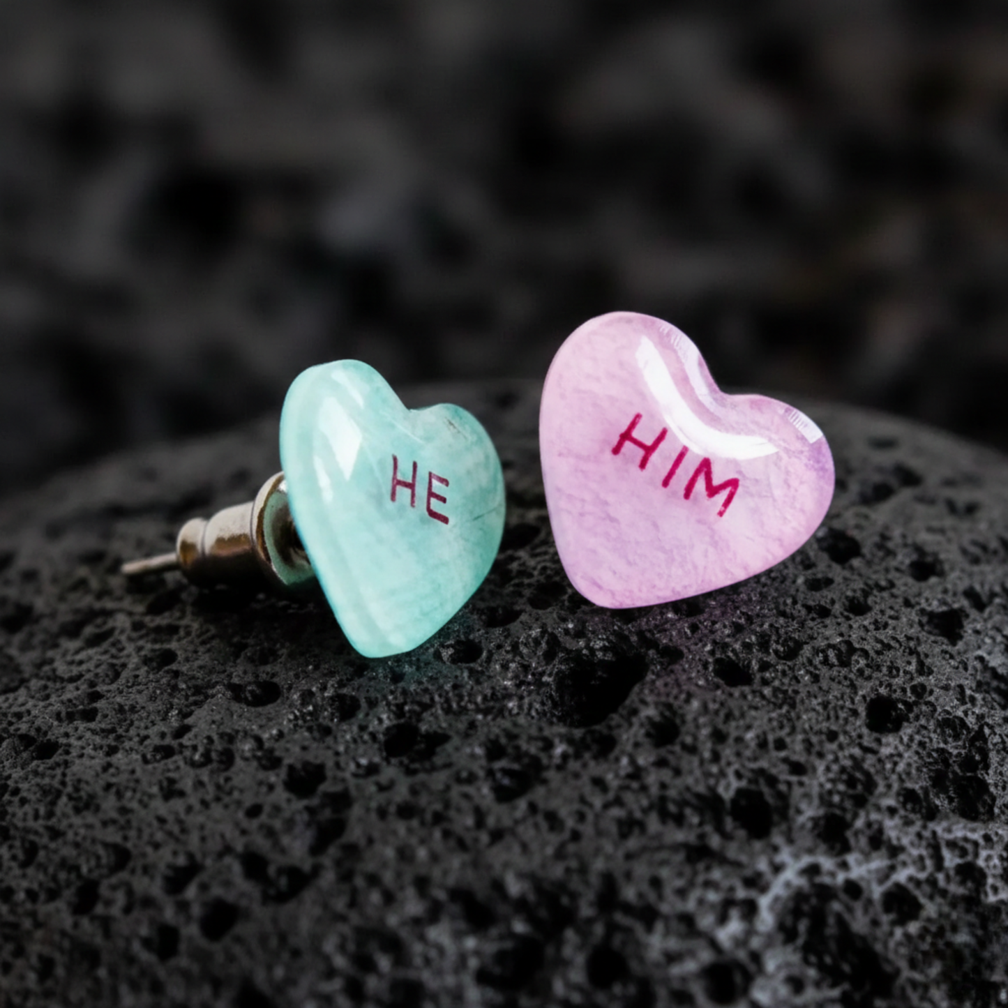 Pronoun Earrings - Poptone