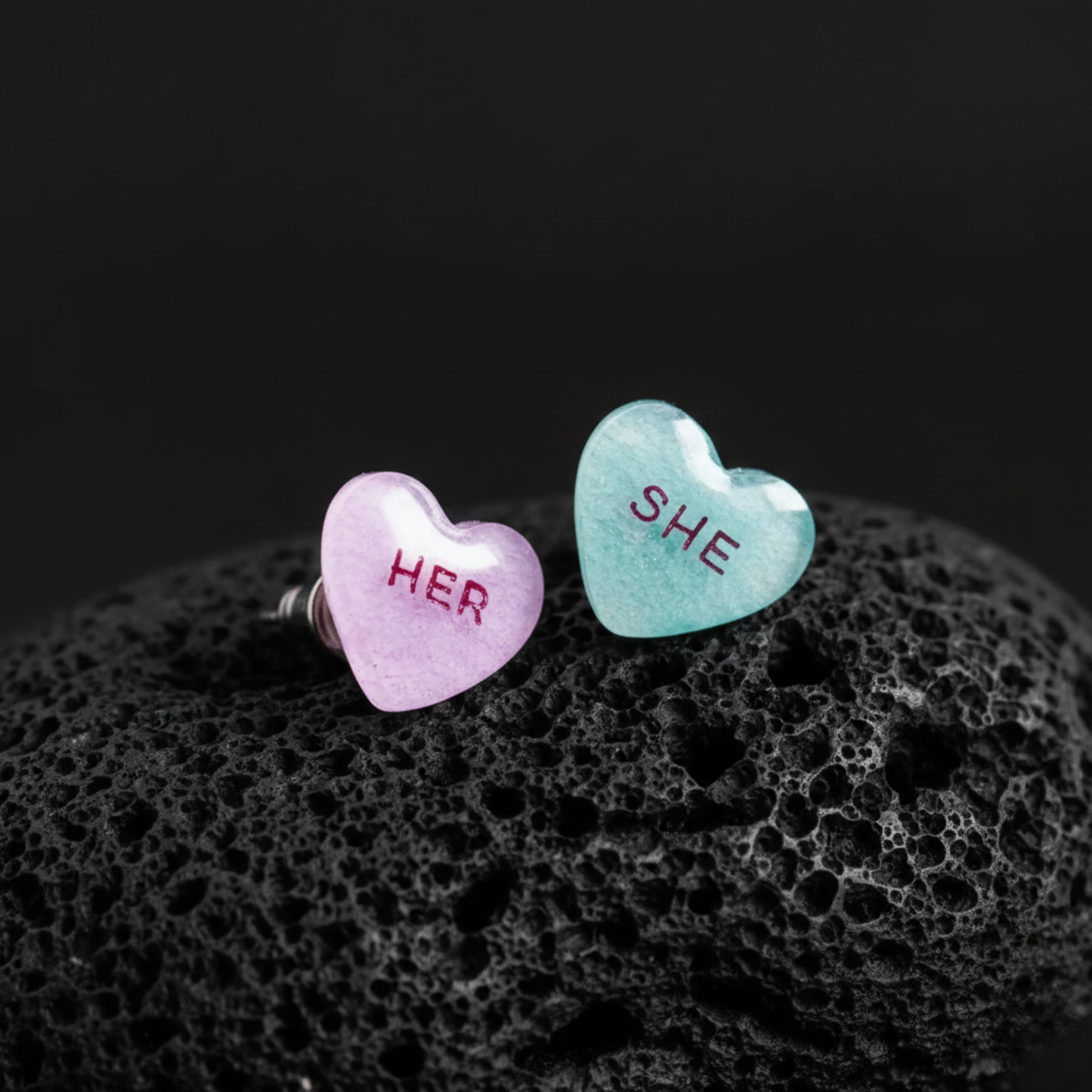 Pronoun Earrings - Poptone