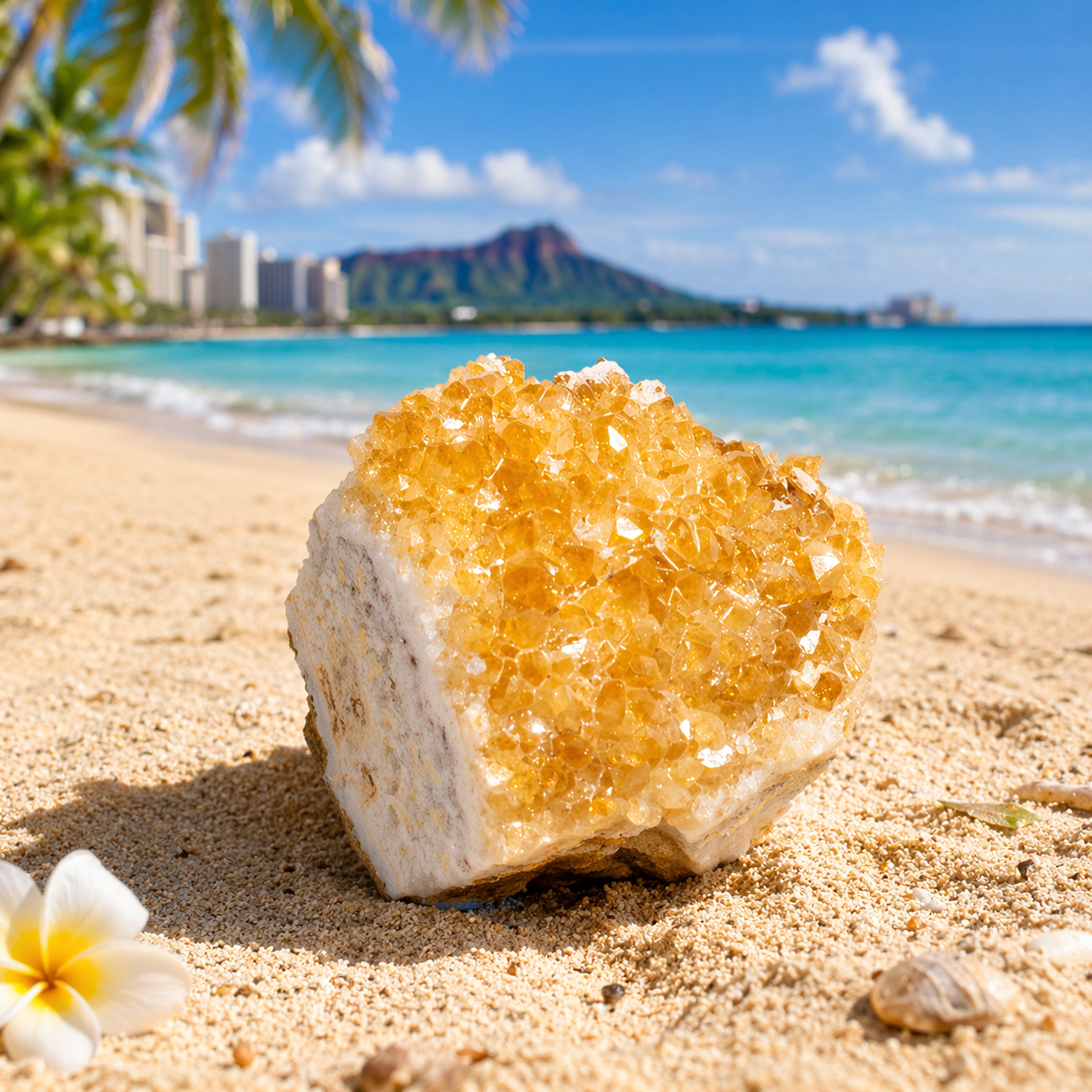 Kora Citrine Cluster